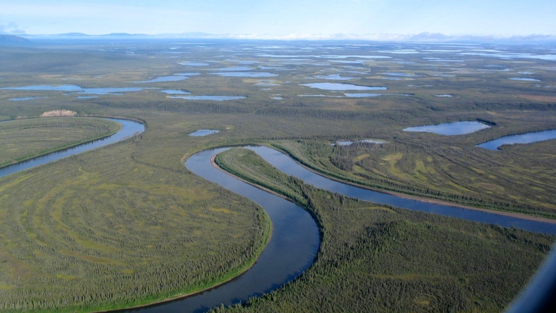 The Old Crow River region in Canada’s Yukon Territory.